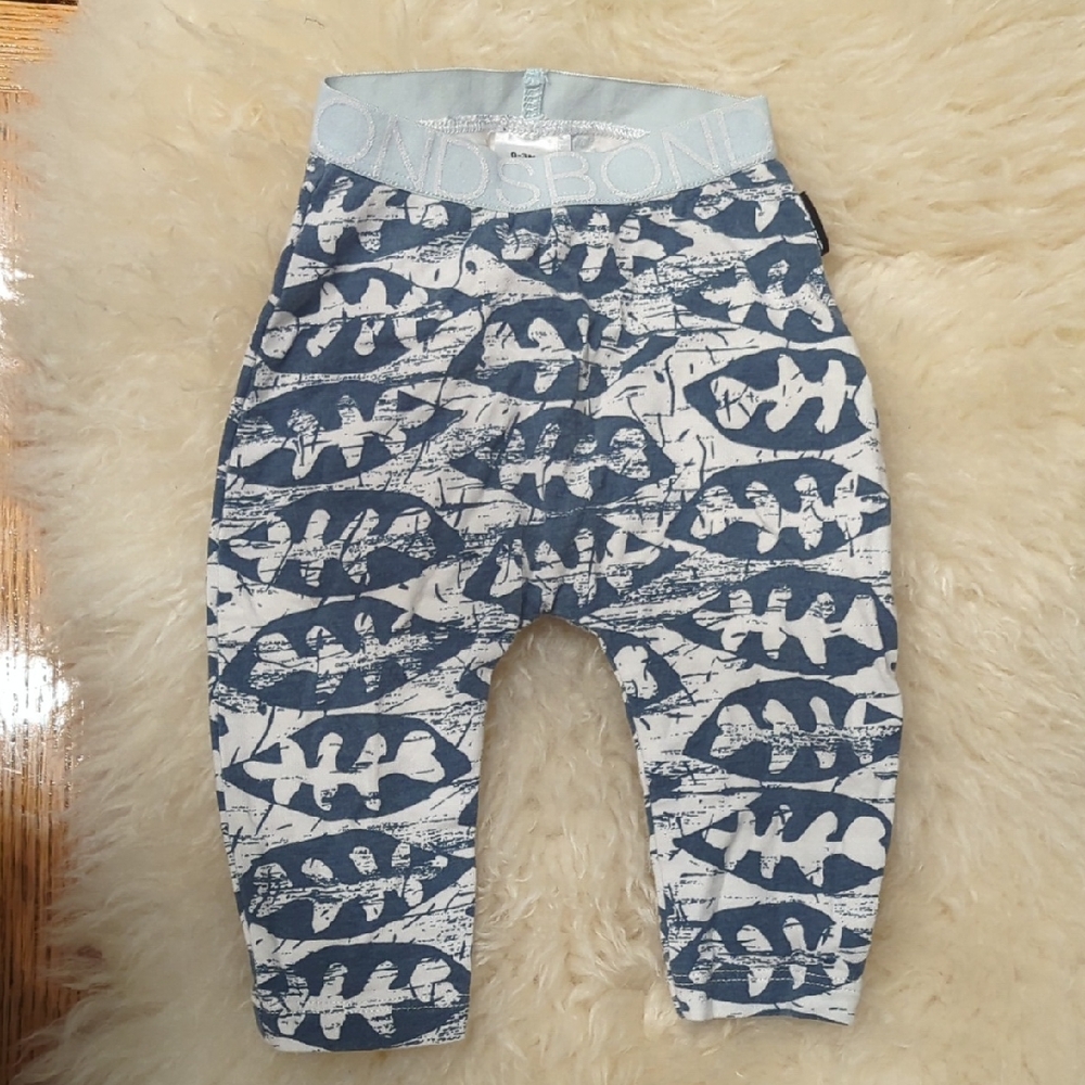 Bonds Navy and White Kids Leggings